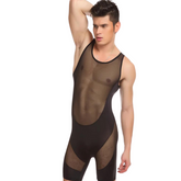 Bodysculpt Mesh Men's Shapewear Bodysuit